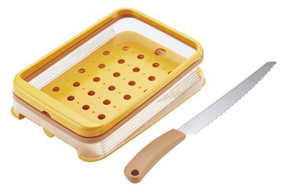 一鑫餐具 【日本製 貝印 吐司切片器組 橫切 AC-0071】含刀吐司切片架吐司麵包切割器