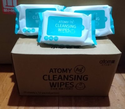 韓國 Atomy 艾多美 銀離子柔濕巾 1包 20抽