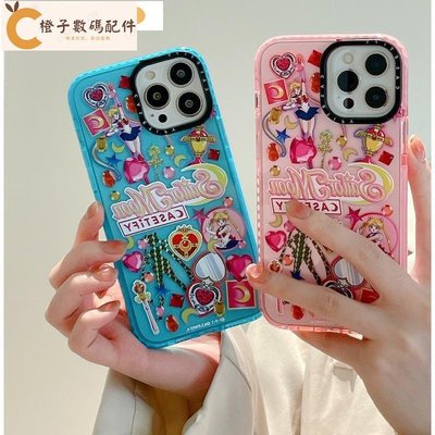 日本動漫美少女戰士透明  蘋果手機殼 iPhone 14 13 12 11 Pro Max Plus[橙子數碼配件]