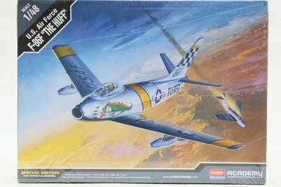 【統一模型玩具店】ACADEMY《美國空軍 軍刀噴射戰鬥機 F-86F THE HUFF》1:48 # 12234【缺貨】