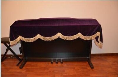 眾誠優品 級紫色金絲絨電鋼琴罩 電鋼琴套 電鋼琴披 鋼琴罩ZC1747