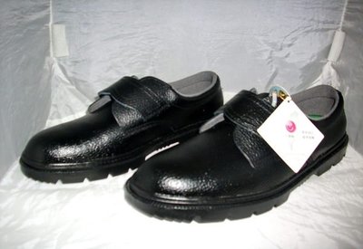 (((( 台灣製 )))) PASSDER 百得 牛皮鞋面 魔帶式鋼頭鞋320 (魔帶式~) ☆特價一雙750$