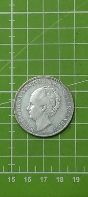 1931年--荷蘭女王--2.5盾大銀幣--重24.99g