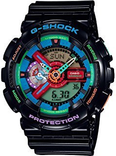 【金台鐘錶】CASIO手錶G-SHOCK超人氣GA-110MC-1 A 採用多種鮮豔撞色設計