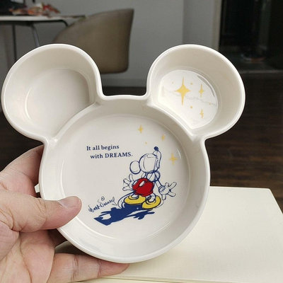Disney/迪士尼日本回流 迪士尼110周年紀念分餐盤 米