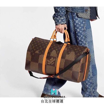 【二手】LV Louis Vuitton M40360 keepall50旅行包 旅行袋 手提包 斜挎包 肩背包男女現貨