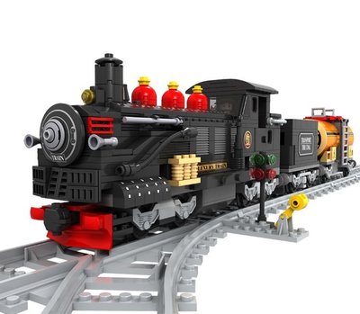 玩具火車兼容樂高奧斯尼拼裝火車小顆粒積木拼裝火車模型小學生玩具禮物開心購 促銷 新品