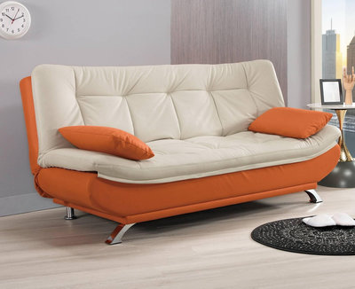 【萊夫家居】CM-298-2：科技布沙發床【台中家具】雙人沙發 床墊 雙人布沙發 布套可拆洗 科技布+實木骨架
