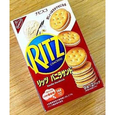 「廠商現貨」Ritz麗滋餅乾  香草口味三明治夾心餅乾160g(9枚X2袋入)