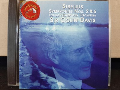 Davis,London Sym Orch,Sibelius-Sym No.2&6,柯林·戴維斯指揮倫敦交響管弦樂團，演繹西貝流士-第二&六號交響曲，如新。