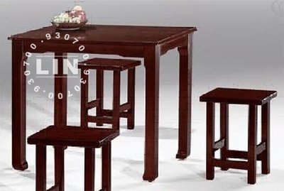 【品特優家具倉儲】@594-03餐桌實木餐桌2*3.5尺唐式實木餐桌CY-471