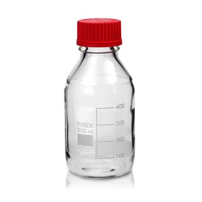 『德記儀器』《PYREX》廣口血清試藥瓶 紅蓋 GL45 Bottle, Media, Screw Cap, GL45