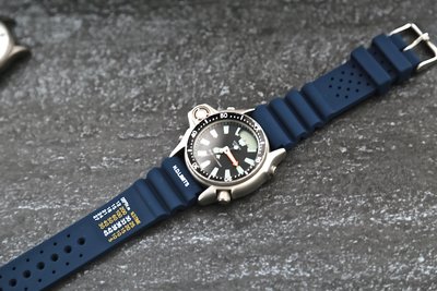ND Limits免減壓極限深藍色20mm 22mm 24mm 高質感蛇腹式矽膠錶帶替代同規格潛水錶原廠貨星晨seiko
