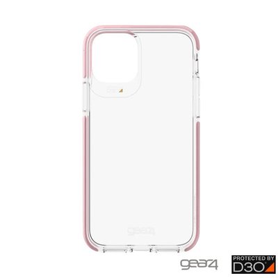 超 免運 Gear4 Piccadilly iPhone 11 Pro Max (6.5吋)透明防摔保護殼 粉框 防摔殼