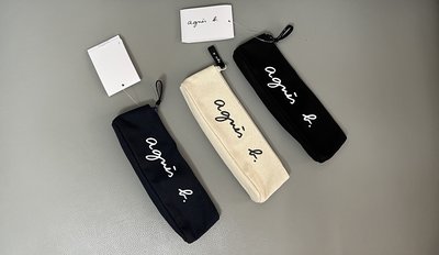 【MOMO全球購】agnesb筆袋實用簡約時尚帆布