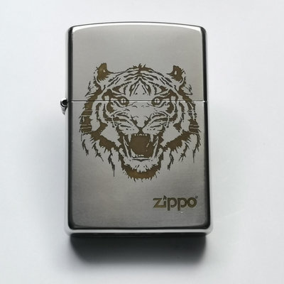 原裝正品美國Zippo打火機 二手 2018年 鍍鉻蝕刻 老