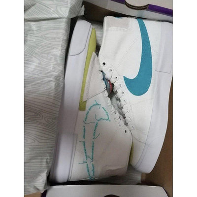 Nike Sb Zoom Blazer Mid Oracle Aqua 白藍 帆布 現貨 CI3833慢跑鞋【ADIDAS x NIKE】