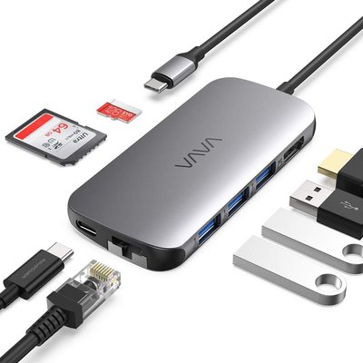 VAVA VA-UC016 9合1 USB-C MacBook 集線Type-C Hub  4K HDMI【全日空】