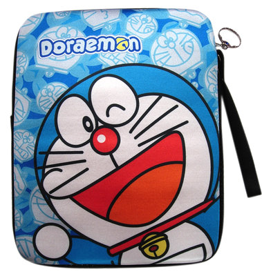 【卡漫迷】 哆啦A夢 平板 電腦 保護袋 ㊣版 10吋11吋 小筆電 避震袋 彈膠型 防護袋 小叮噹 Doraemon