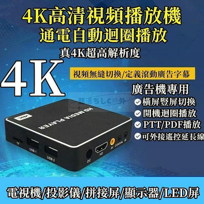【現貨】4K高清藍光播放器 廣告機 藍光視頻播放器 HDMI迷你高清播放機 行動硬碟播放器 自啟循環播放