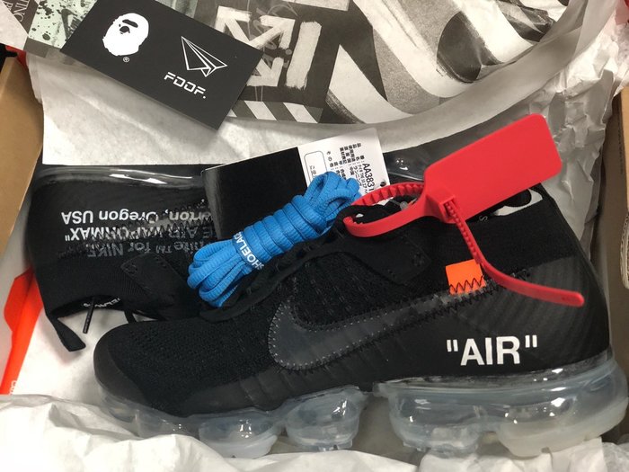 [FDOF] NIKE AIR VAPORMAX OFF-WHITE 2.0 黑氣墊黑魂男AA3831