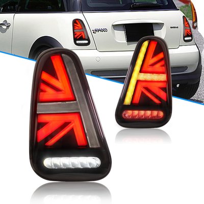 適用于01-07款寶馬MINI/R50/R52/R53迷你LED改裝尾燈總成赤酷車燈--請儀價