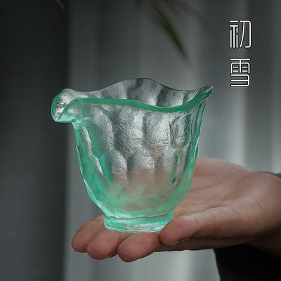 茶藝師 冰凍燒琉璃公道杯日本茶具水晶玻璃分茶器高端茶海日式功夫茶公杯