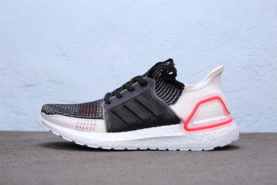Adidas Ultra Boost 19 編織 黑白粉 透氣 休閒運動跑步鞋 男鞋 F35238【ADIDAS x NIKE】