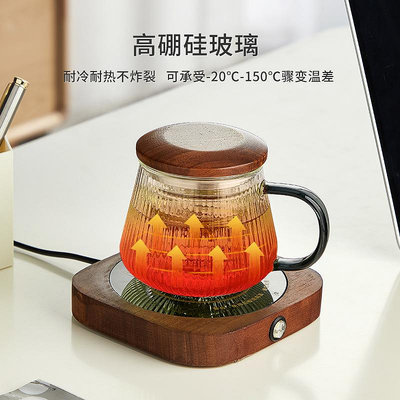 耐熱玻璃茶杯茶水分離綠茶杯個人泡茶杯子辦公室茶具帶蓋過濾