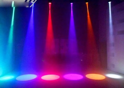 LED變色 投射燈~DMX512信號 LED小雨燈 包房變色燈 酒吧小光束燈 舞台燈光