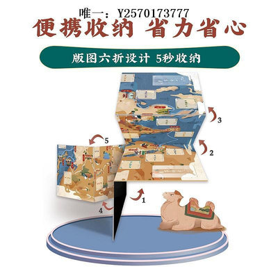 桌遊Yaofish千年絲路游戲大陸兒童財商啟蒙桌游絲綢之路山河之旅遊戲紙牌