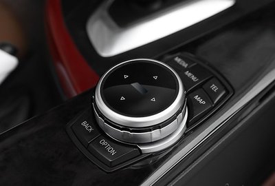現貨熱銷-BMW 寶馬大旋鈕x1x3x5新1系2系7系3系5系內飾改裝idrive多媒體裝飾貼