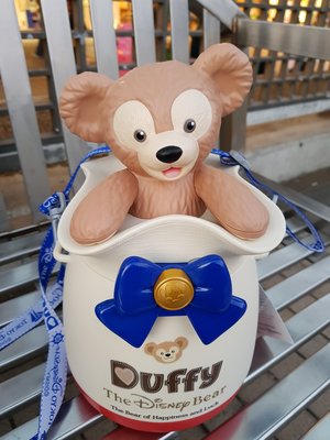 日本海洋 迪士尼 樂園限定 爆米花筒 達菲 duffy 達菲熊 爆米花桶