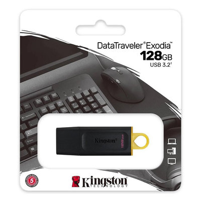 金士頓 Kingston DataTraveler Exodia USB 3.2 Gen1 128GB 隨身碟 (DTX/128GB) 公司貨