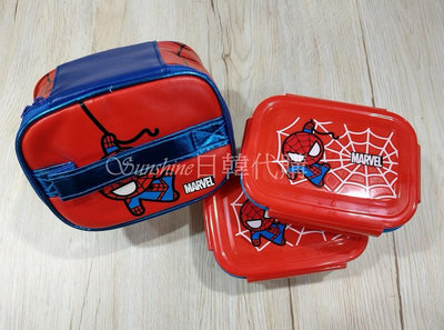 現貨 韓國製 MARVEL 漫威 蜘蛛人Spider Man 不鏽鋼 雙層樂扣隔熱便當盒 便當盒 保鮮盒