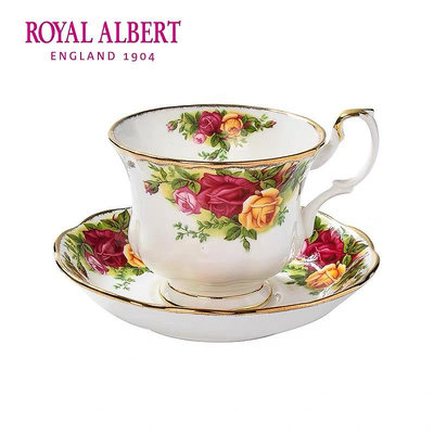 Royal Albert皇家阿爾伯特老鎮玫瑰 骨瓷咖啡杯茶杯碟 歐式小奢華