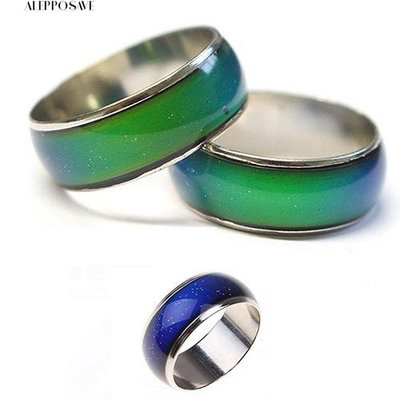 心情感溫變色 戒指 時尚創意個性變色 戒指 指環-一點點