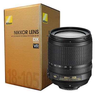 全新 原裝 NIKON AF-S DX 18-105mm F3.5-5.6G ED VR 鏡頭 保固一年