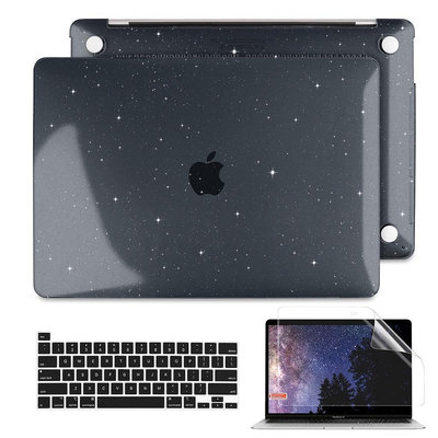 繁星閃亮保護殼蘋果筆電新款MacBook Air Pro 13吋M2晶片保護套 A2681 A2338 鍵盤膜 熒幕貼