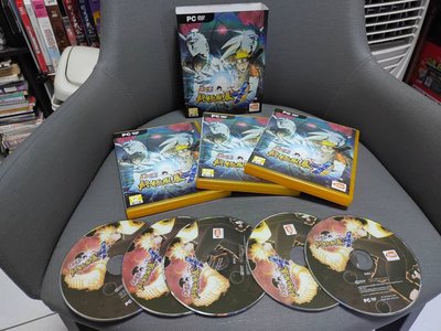 火影忍者 終極風暴4 電腦遊戲 PC GAME 5片DVD+盒裝+序號-690 只要DVD5片-490 書綠條