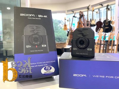 【反拍樂器】ZOOM Q2n-4K 音樂攝影機 專業級隨身攝影機 超廣角 HDR 清晰高音低音 直播可用