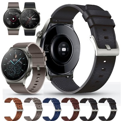 適用於 Huawei Watch Gt 2 Pro 錶帶皮革錶帶手鍊錶帶 Gt 2 46mm Gt2 Gt2E 22mm