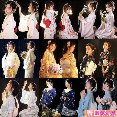cospaly 日本 和服 傳統服飾 和服女正裝傳統日本可愛少女改良中國風日系和風性感神明少女服裝 攝影-惠誠小屋
