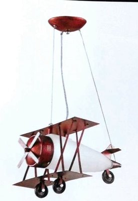 [Licia] LOKAI LAMPS 飛機吊燈/男孩房吊燈/復古飛機燈/小孩房吊燈/台北燈飾/夢想起飛吊-銅褐色