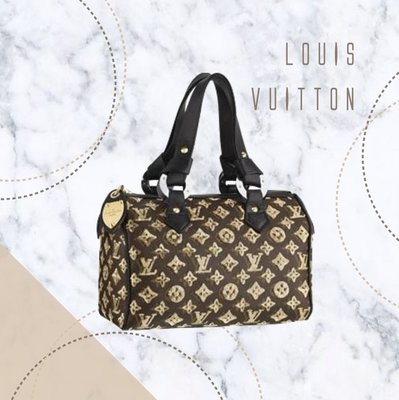 【哈極品】美品 《Louis Vuitton LV 限量款 老花字紋亮片拼鉚釘 手提包波士頓包》M40244