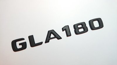 圓夢工廠 Benz 賓士 GLA X156 GLA180 GLA200 2016~2019 後車箱字貼車標 消光黑