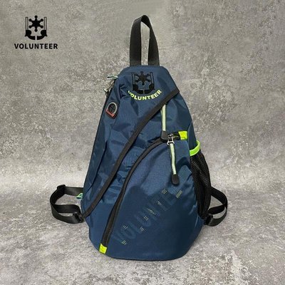 熱銷 volunteer雙肩背包多功能防水個性兩用超輕斜挎包運動休閑旅行包
