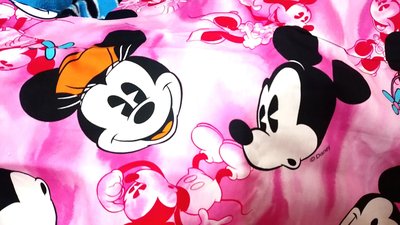 靚媽手工坊 正版迪士尼 米妮 米奇 日本特惠棉布 可作口罩 衣服或中小型拼布背包