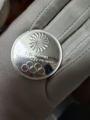 【二手】【銀章】德國1972年慕尼黑奧運會30克精制1000純銀章- 銀幣 銀章 紀念幣【破銅爛鐵】-502