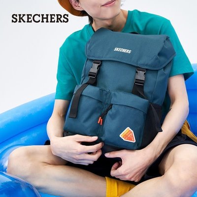 【熱賣下殺】Skechers斯凱奇男女同款大容量雙肩背包戶外旅行運動背包L320U190